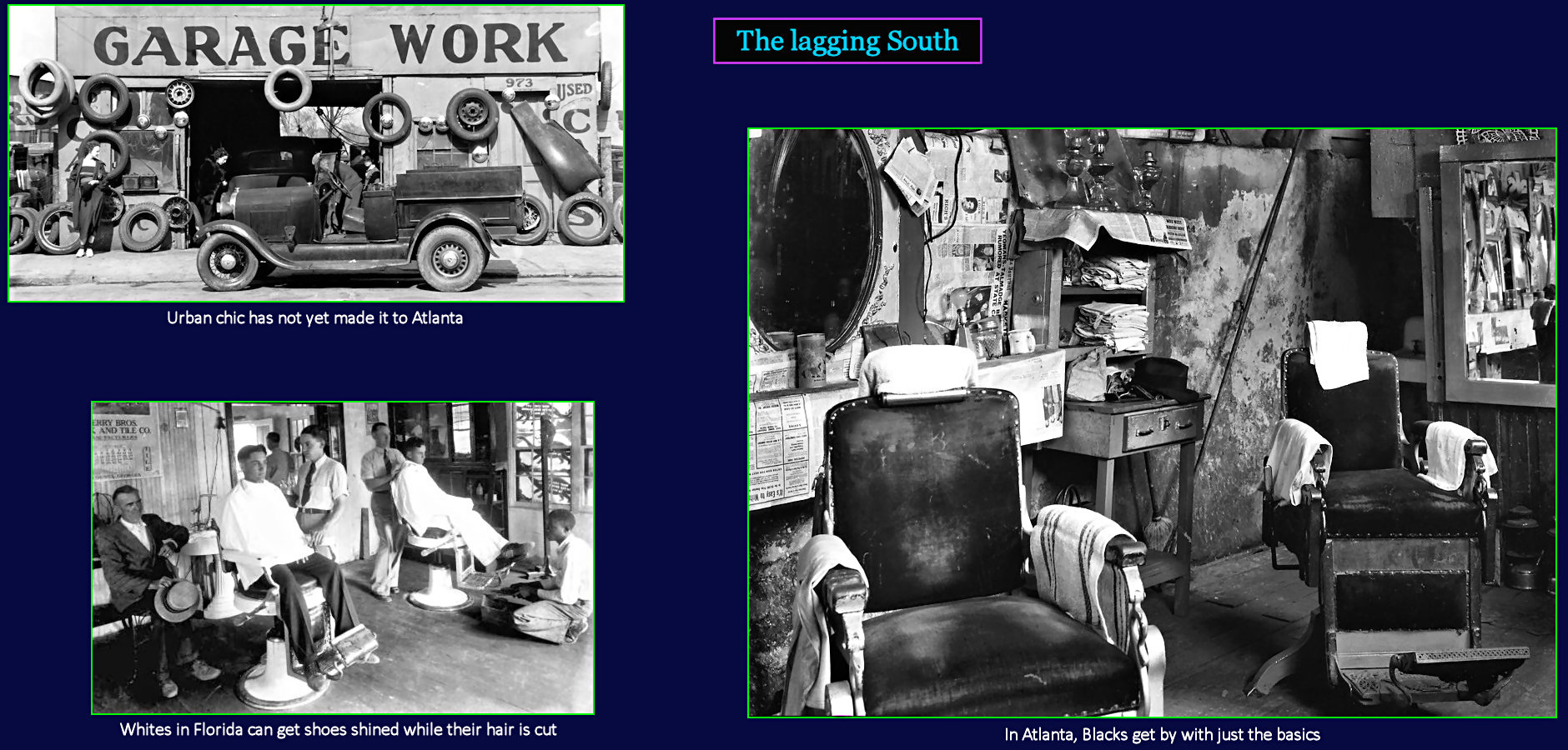 Southern segregation and stagnation, 1940s